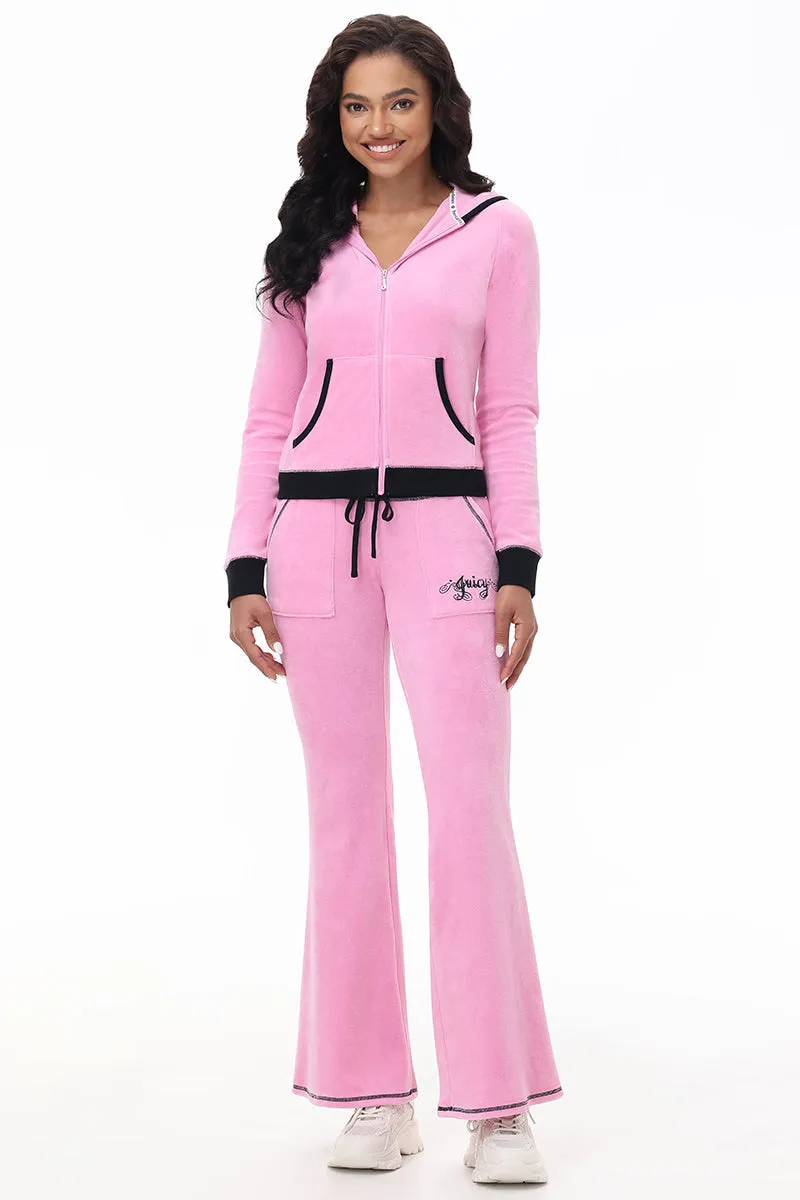 Sweetheart Cotton Velour Hoodie by Juicy Couture
