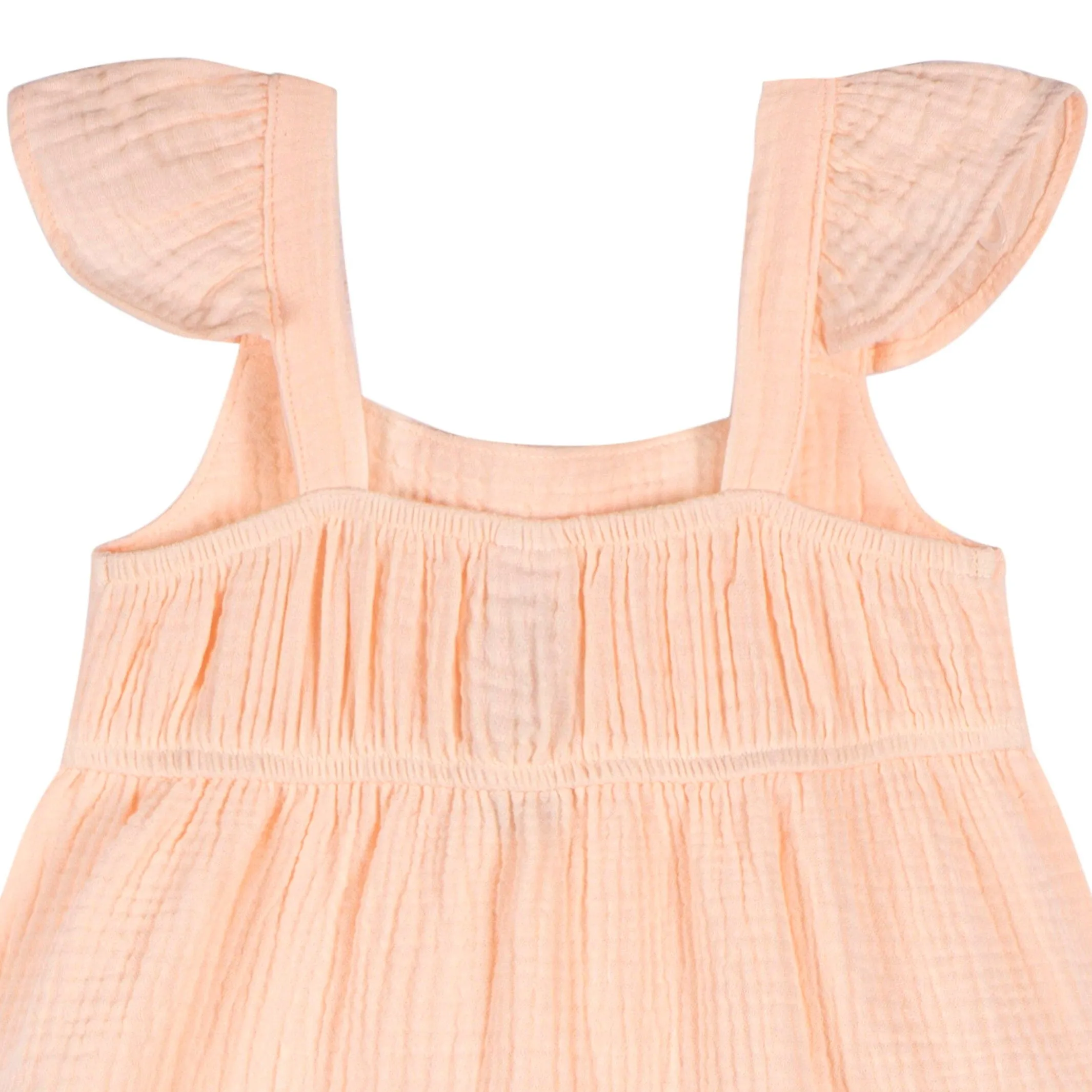 Toddler Girls Blush Tiered Cotton Gauze Dress Gerber Childrenswea