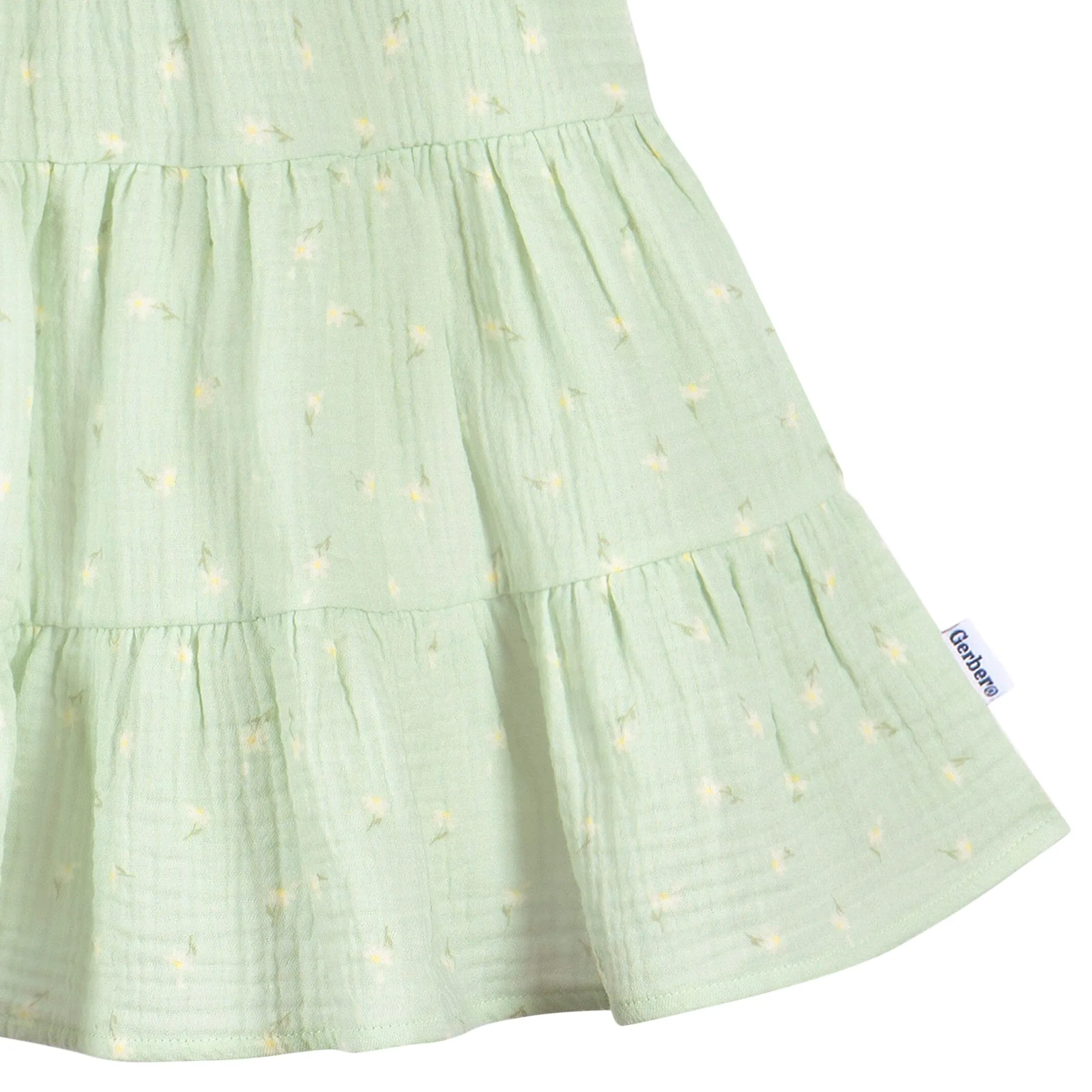 Toddler Girls Pick-A-Daisy Tiered Cotton Gauze Dress Gerber Childrenswea