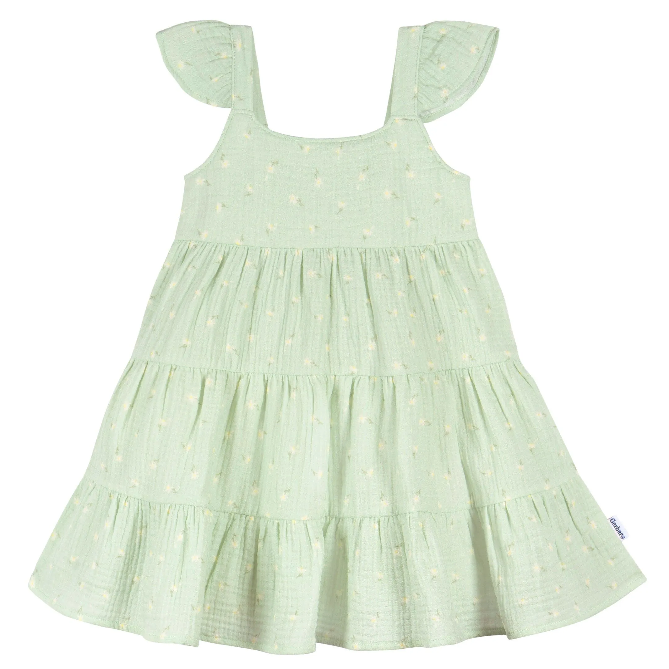 Toddler Girls Pick-A-Daisy Tiered Cotton Gauze Dress Gerber Childrenswea