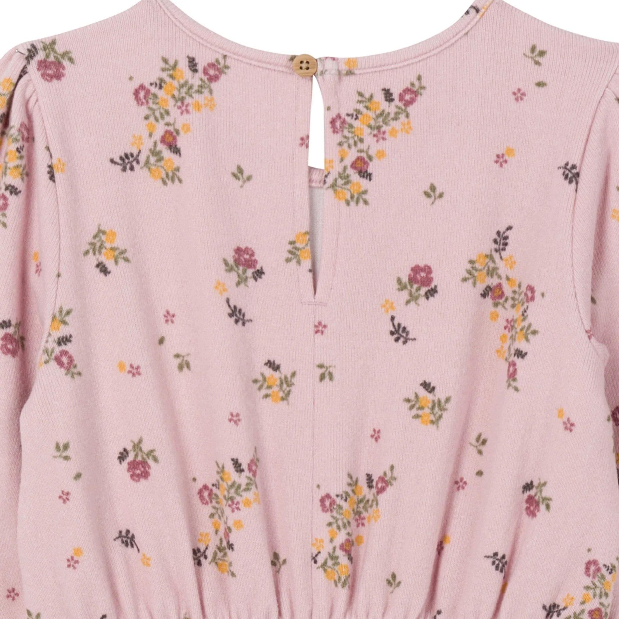 Toddler Girls Pink Floral Hacci Jumpsuit Gerber Childrenswea