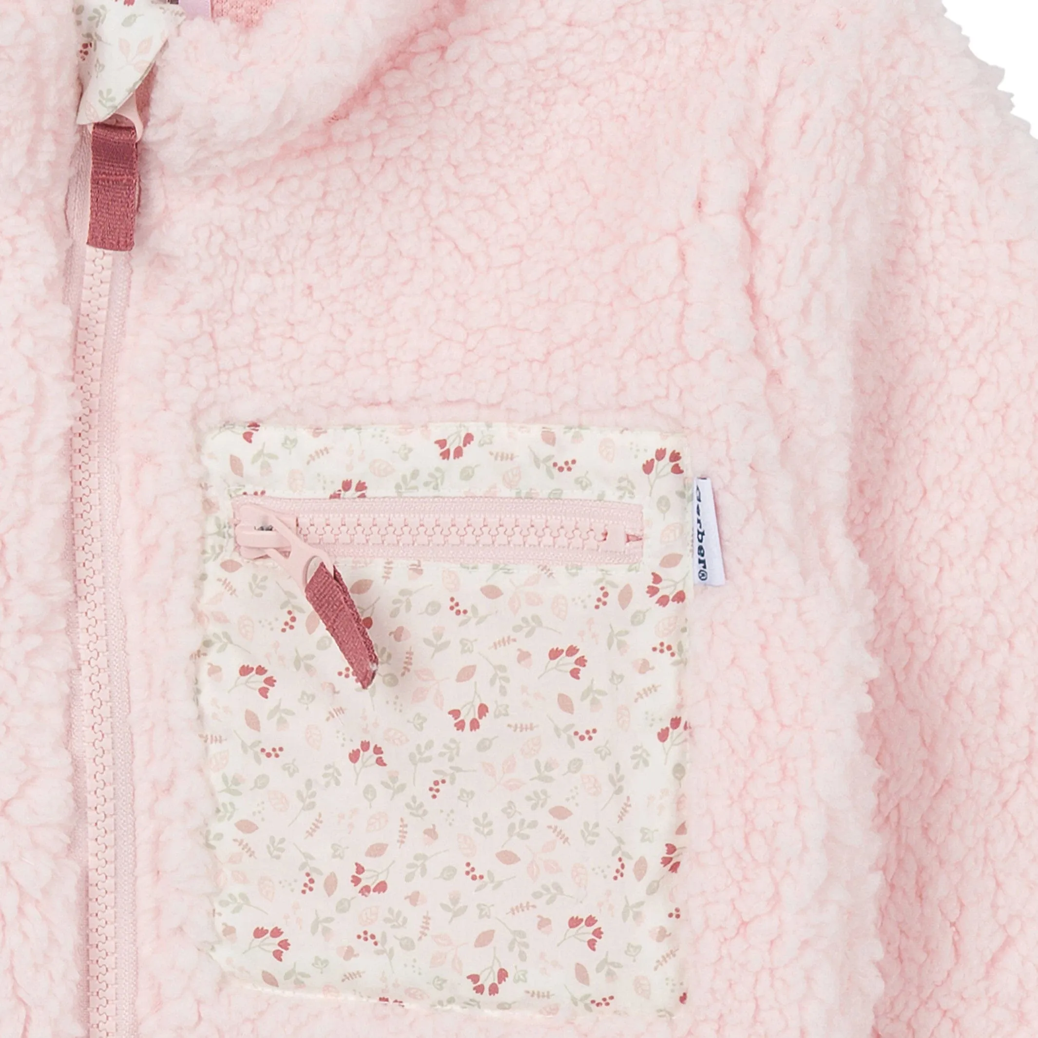 Toddler Girls Pink Sherpa Jacket Gerber Childrenswea
