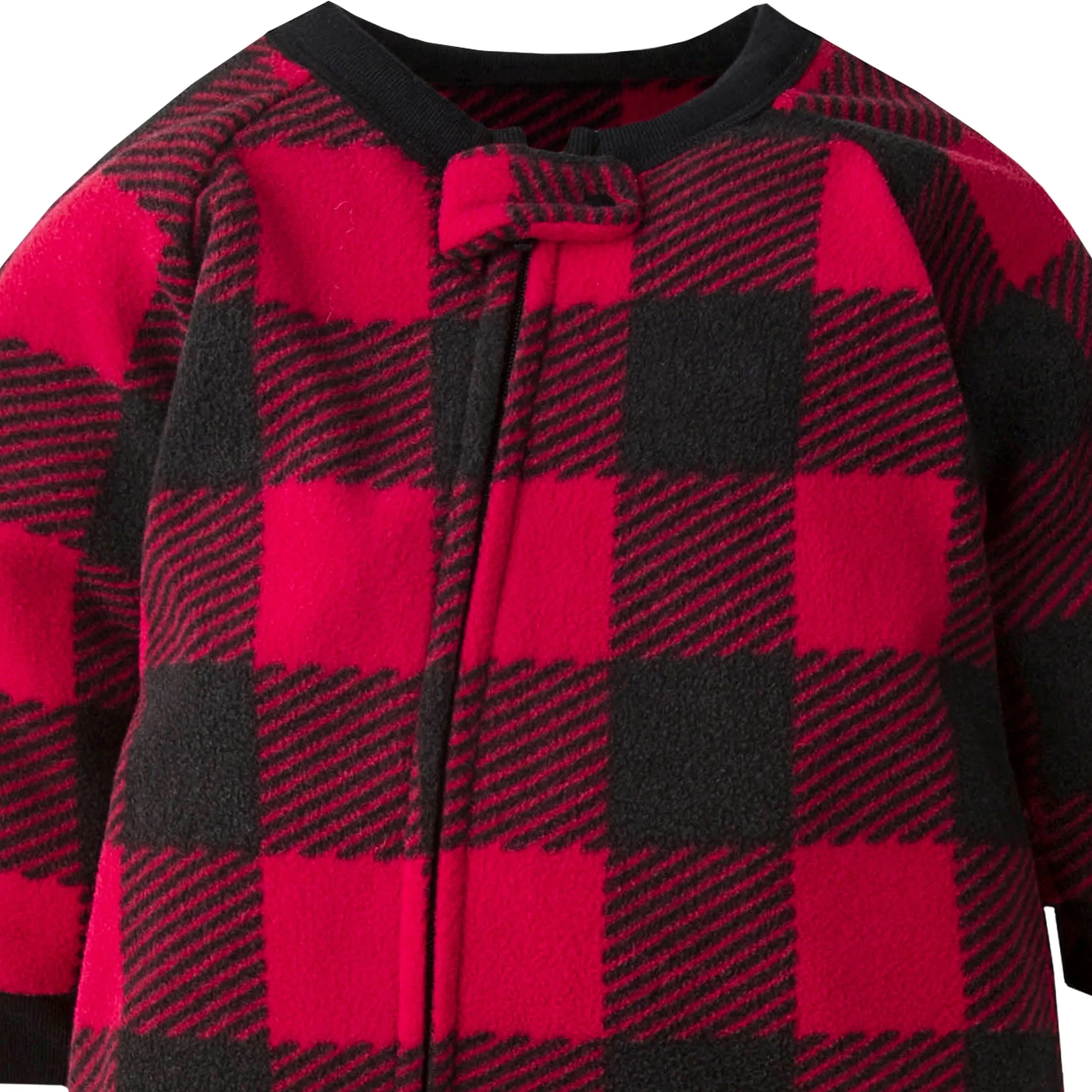Toddler Neutral Buffalo Plaid Fleece Pajamas Gerber Childrenswea