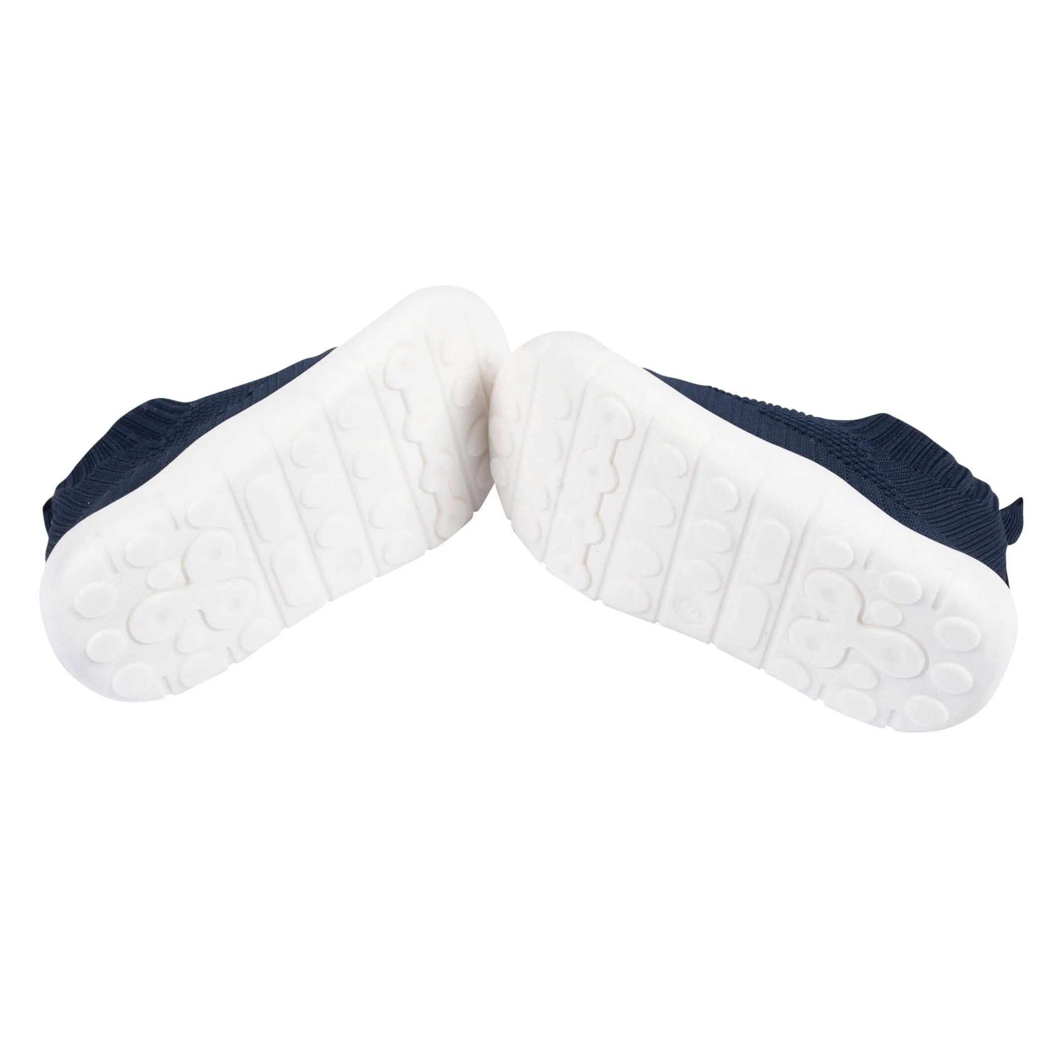 Toddler Neutral Navy Stretchy Knit Slip-On Sneaker Gerber Childrenswea