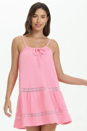 Towel Terry Lace Trim Tiered Dress by Juicy Couture