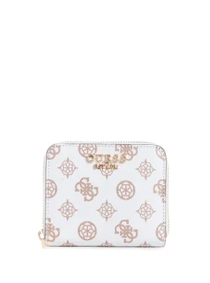 White Logo Laurel Small Wallet Guess