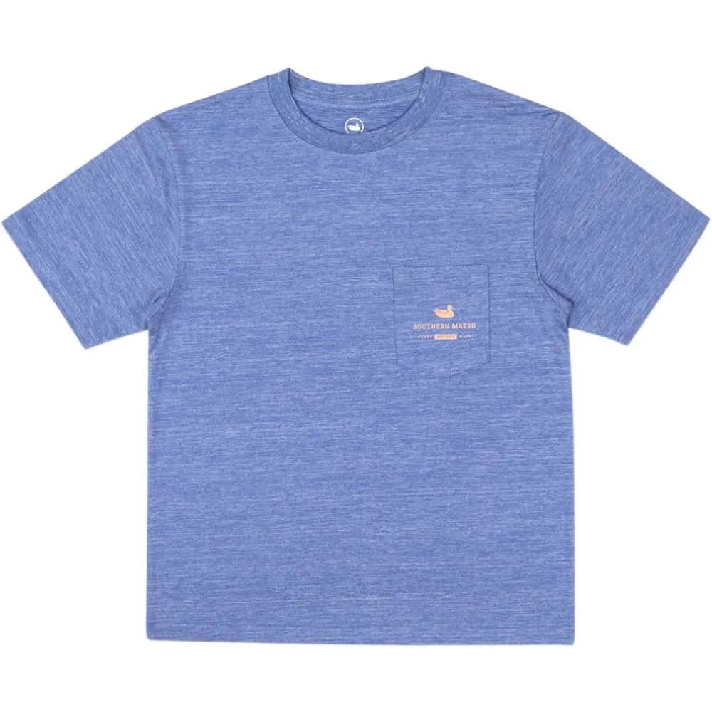 Youth Fieldtec Heathered Performance Tee - Marlin Time