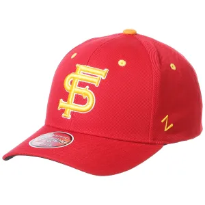 Zephyr College Vault Interlocking FS Competitor Adjustable Low Crown Adjustable Hat - Garnet