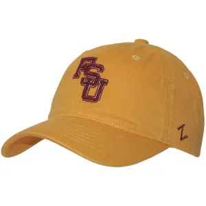 Zephyr Vault Stacked FSU Adjustable Twill Cap - Gold